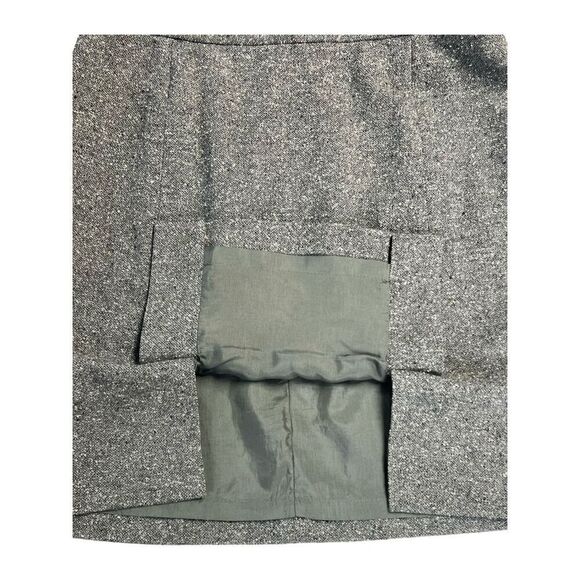 J.Jill woman’s 14 gray tweed wool blend blazer skirt set casual career - Picture 11 of 15